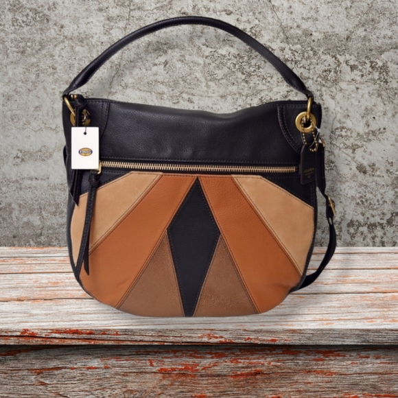 Fossil Handbags - FOSSIL Karli Leather Hobo Convertible Cross Body